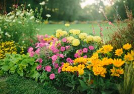 Frühlingsblumen im Garten